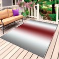 thumbnail image 1 of Red Grey White Outdoor Rug 3x5 Ft, Non Slip Washable Area Rug, Farmhouse Ombre Color Modern Simple Patio Rugs Carpet Runner, Large Floor Mat for Indoor/Outdoor Deck Porch Camping, 1 of 8