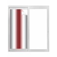 thumbnail image 1 of Red Grey White Window Privacy Film, Farmhouse Ombre Color Modern Simple Static Cling UV Sun Blocking Tint Film Heat Control Windows Films for Bedroom Bathroom, Window Stickers 23.6"x59", 1 of 8