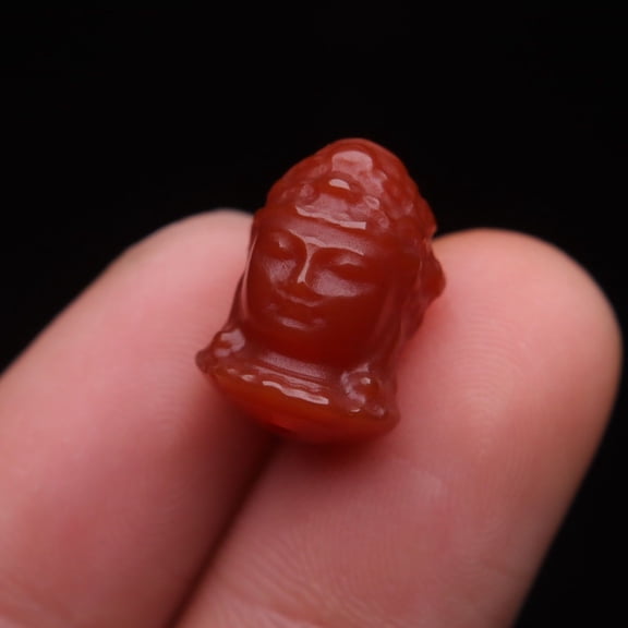 Red Guanyin Barrel Bead Pendant Loose Bead Tibetan Style for Necklace Bracelet Jewelry Making Buddhist Mala Craft Supplies
