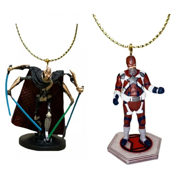 Red Guardian Avengers & General Grievous Pvc Ornament Figure Figurine Charm New