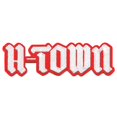 thumbnail image 1 of Red H-Town Houston Old English Patch Script Logo Embroidered Iron on, 1 of 2