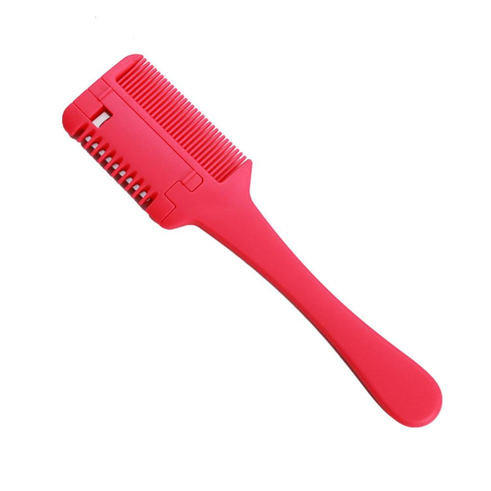 Red Hair Cutting Comb Household Hair Clipper Thinning Bangs Trimming