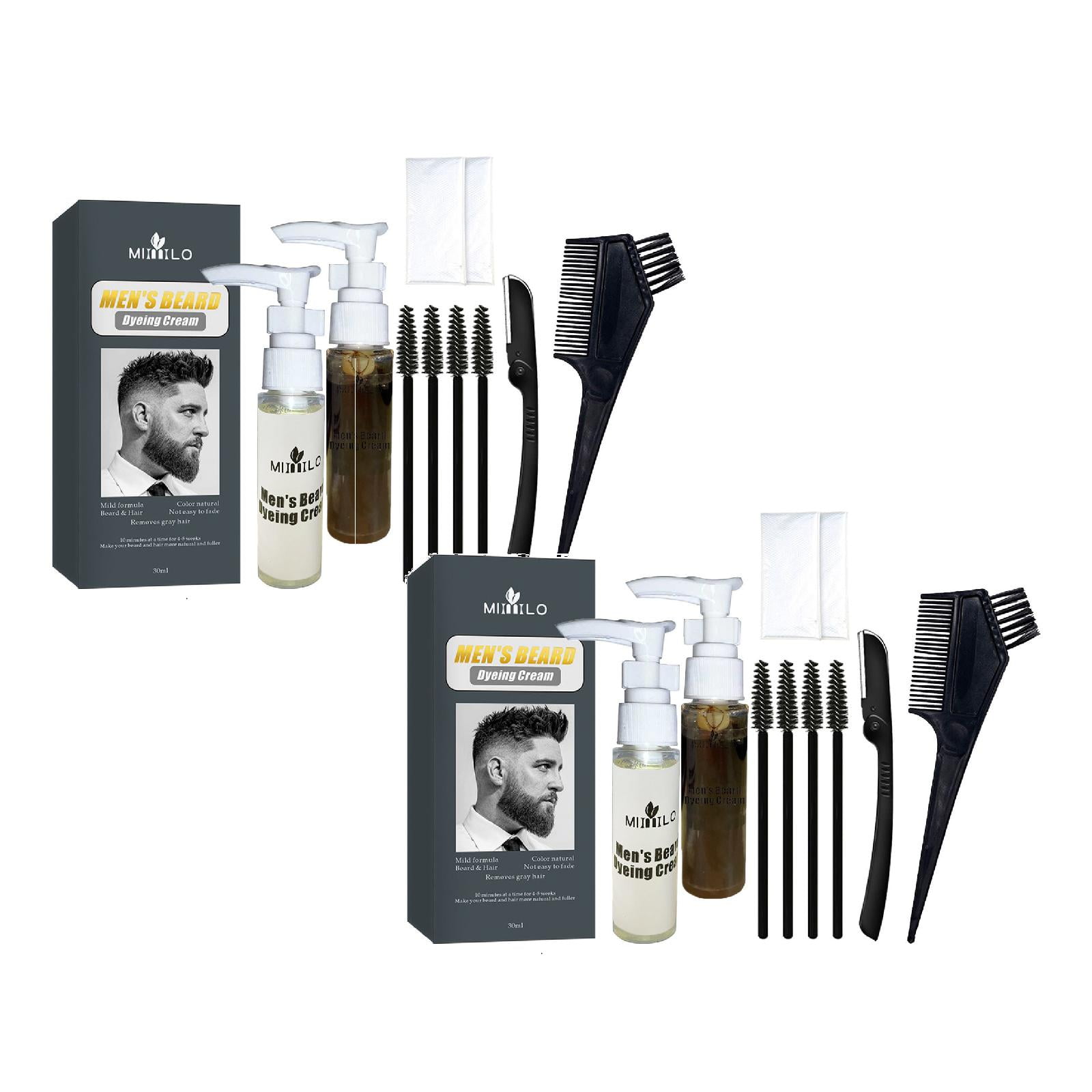 Red Hair Dye, Beard Dyeing Is Mild and Durable Not Easy to Fade Men'S