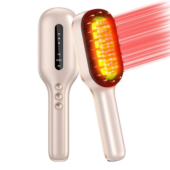Red Hair Growth Comb Massage Comb EMS Scalp Care Hair Growth Comb
