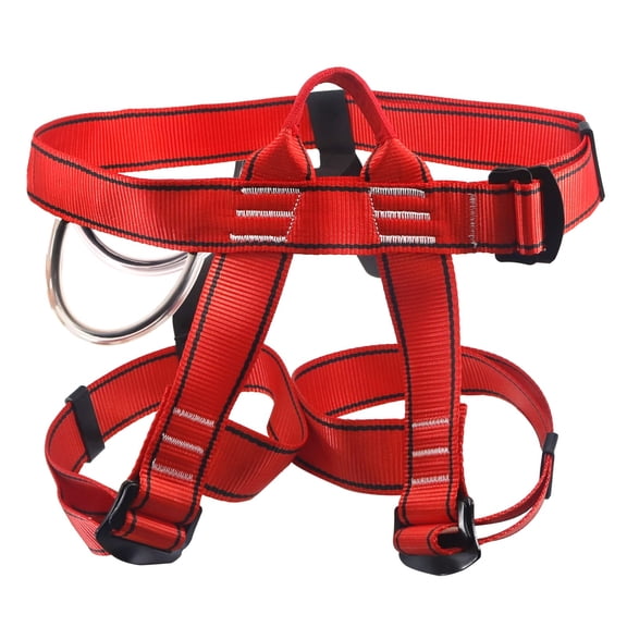 Red Half Body Safety Harness for Climbing Mountaineering Rappelling Fire Rescue