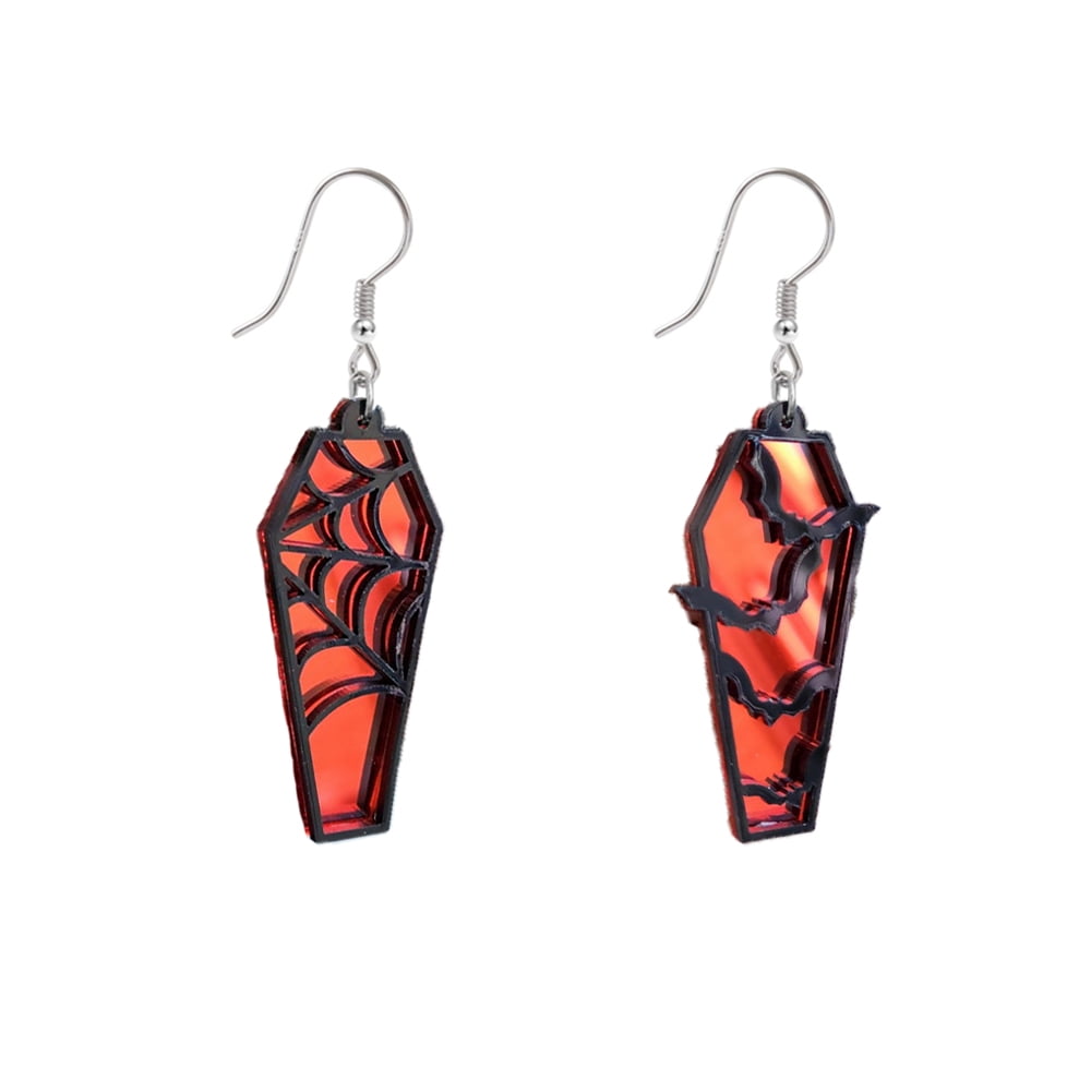 MUYAN Halloween Spider Web Dangle Earrings For Women - Rhinestone Spider & Gold Web Hook Earrings, Funny Insect Jewelry