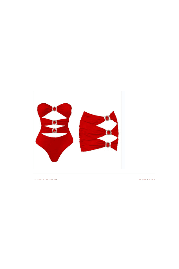 Red Halter Dress - Cutout Diamond Detail Mini Skirt, Sexy Party Outfit - Summer Vacation, Date Night, Clubwear - Stylish Womens Casual Dresses