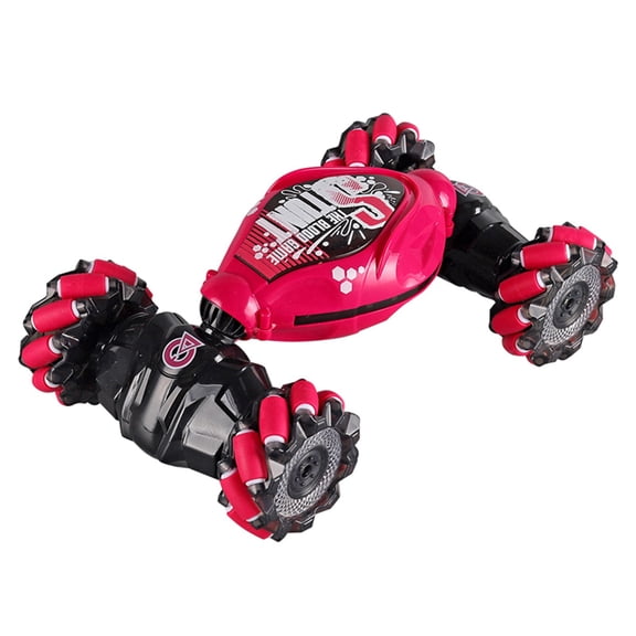 Red Hand Controlled Rc Stunt Car 1 14 Scale 4Wd 2.4G Gesture Sensing Vehicle With Lights Music