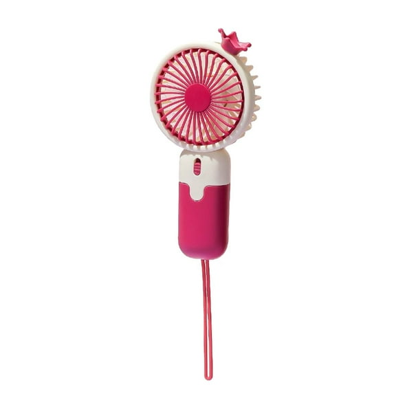 Red Handheld Portable Rechargeable Fan With Usb Charging For Personal Use Home Office Dormitory Outdoor 15.5X8X3.9Cm