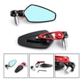 thumbnail image 1 of Red Handlebar End Side Rearview Mirrors, 1 of 6
