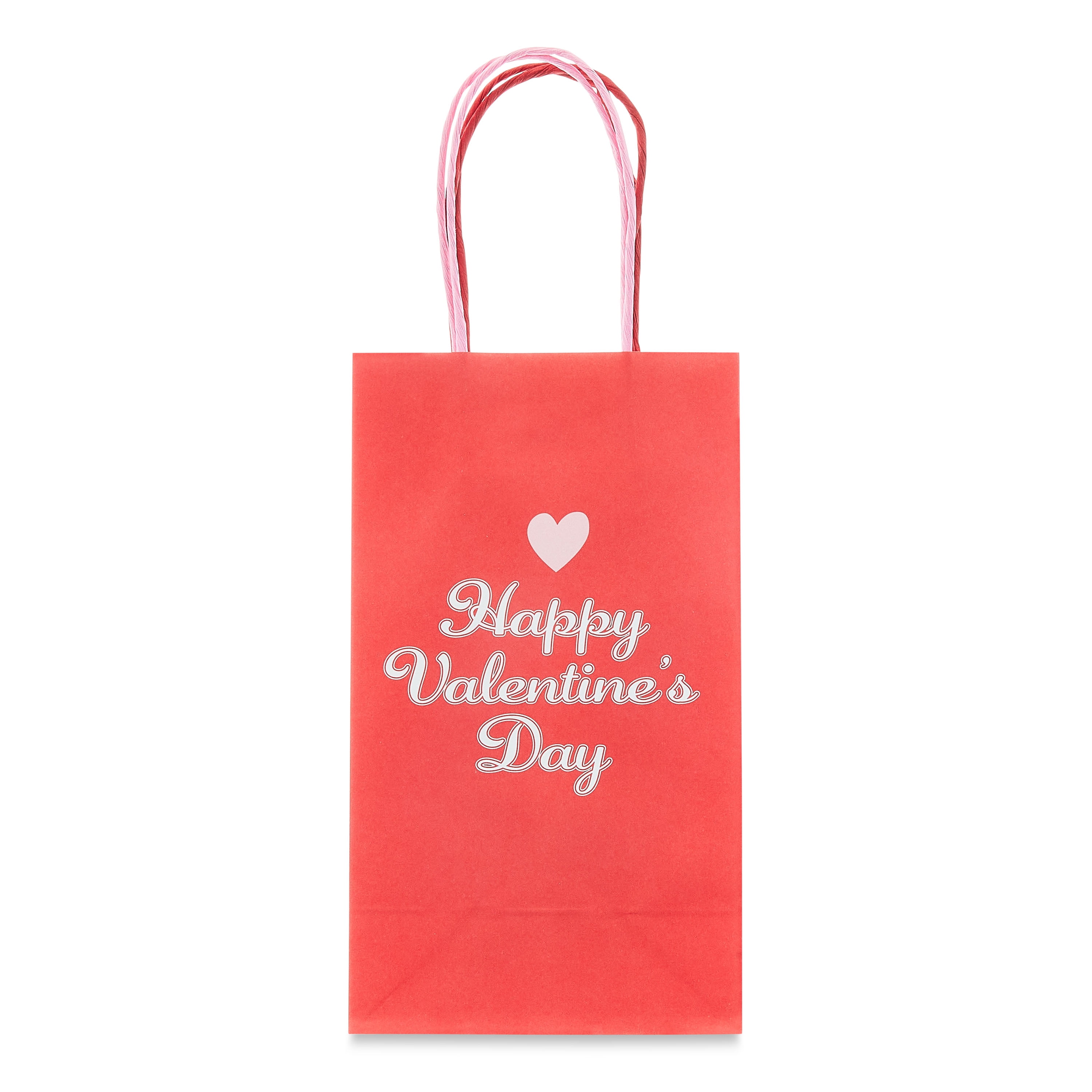 Red Happy Valentine's Day & Checkered Heart Gift Bags, 2 Count, by Way
