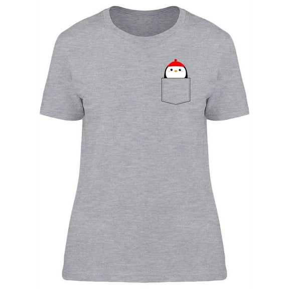 Red Hat Penguin In The Pocket T-Shirt Women -Image by Shutterstock, Female Small