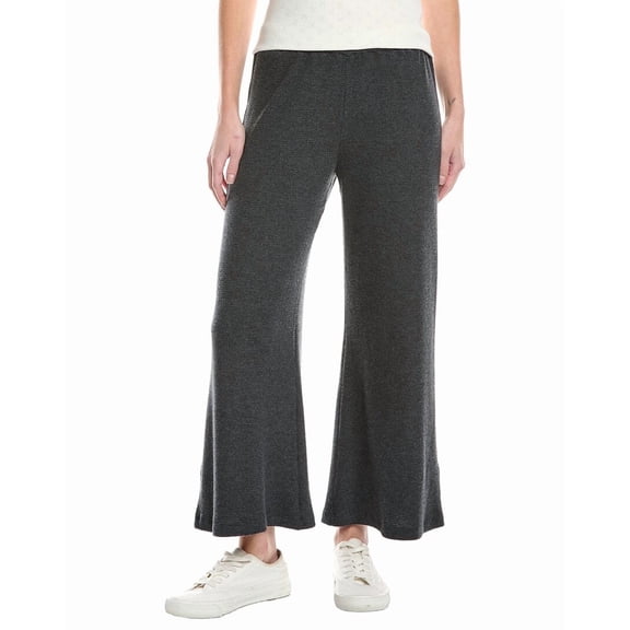 Red Haute womens  Waffle Knit Wide-Leg Pant, m, Grey