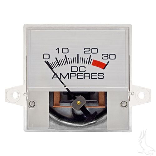 Red Hawk Ammeter, 30A Square, E-Z-Go Powerwise, PowerWise+ Chargers 94+ - CGR-063