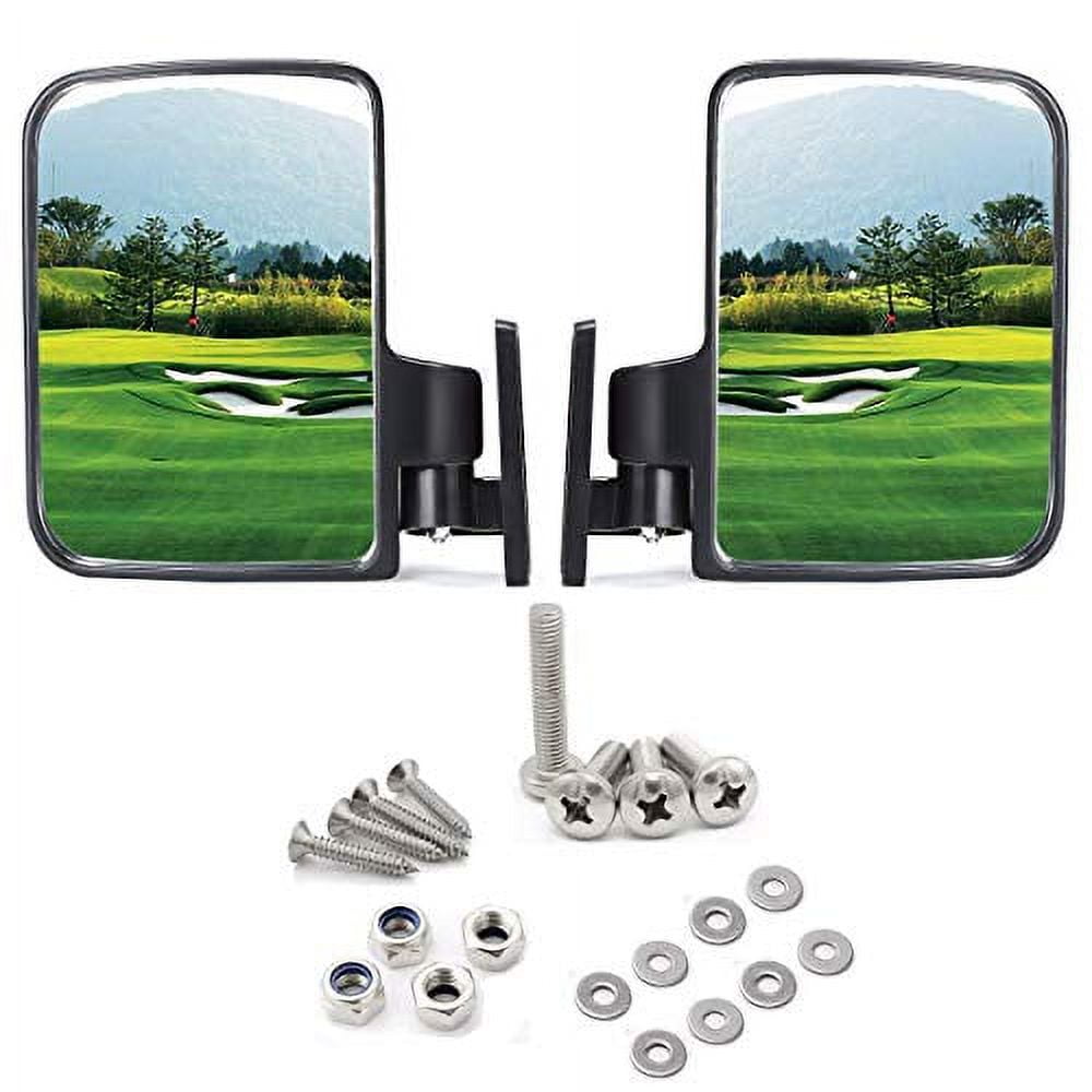 Red Hawk Golf Cart Side Mirrors For Club Car Ezgo Yamaha And Others