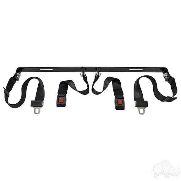 Red Hawk Seat Belt Kit includes: (2) 60 in. Fully Extended Lap Seat Belts, Bracket and Hardware - SEAT-2006
