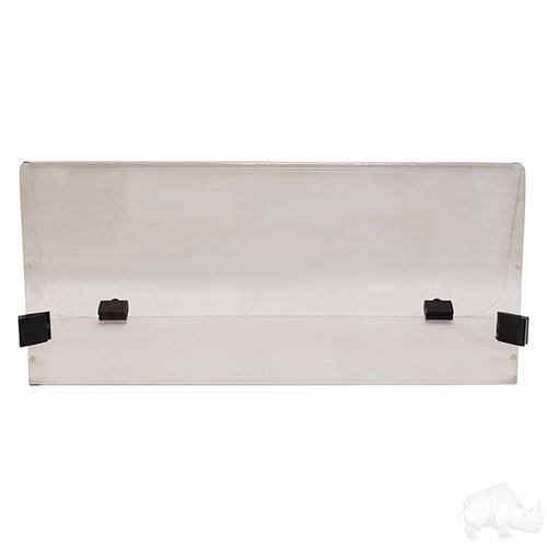 Red Hawk Windshield, Impact Modified Clear 2 Piece, Club Car DS New Style 00+ - WIN-4005