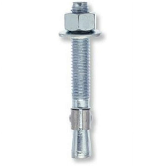 Red Head 12015 Concrete Wedge Anchor, 3/8 in Dia, 2-1/4 in L, Steel, Zinc Silver - pack of 15