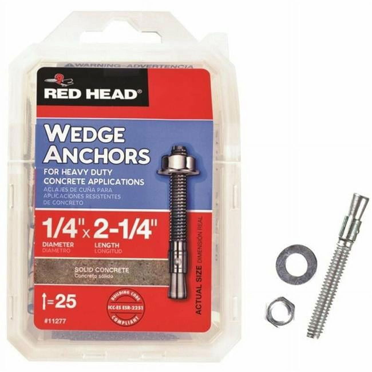 Red Head 12377 Truebolt Wedge Anchor, Steel