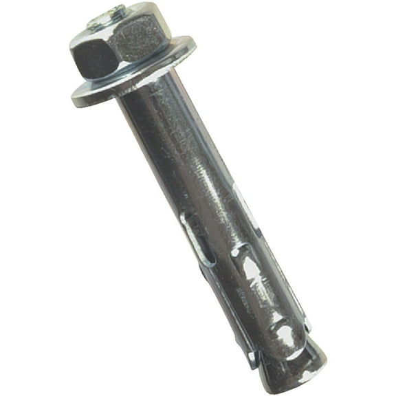 ITW Brands Red Head Sleeve Anchor - Zinc-Plated Steel, Pre-Assembled Washer/Nut - 5/16 In. x 1-1/2 In.