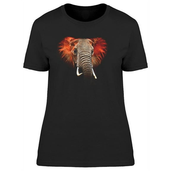 Red Head African Elephant T-Shirt Women -Image by Shutterstock, Female Medium