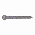 thumbnail image 1 of Tapcon Masonry Screw, 1/4" Dia., Hex, 2-1/4" L, 410 Stainless Steel Silver Climashield, 100 PK, 1 of 2