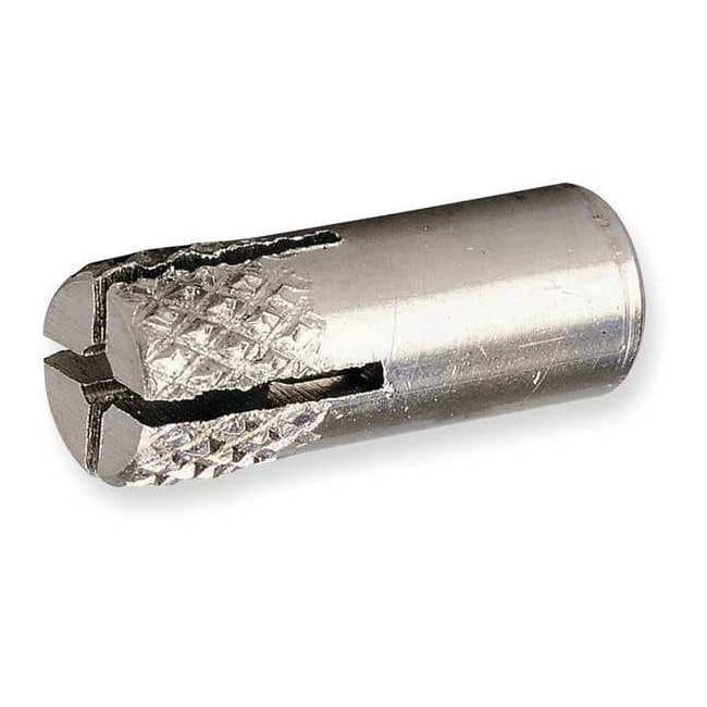 Multi-Set II Flush Embedment Anchor, 1/2" Dia, 1-5/8" L, 18-8 Stainless Steel Plain, 50 PK