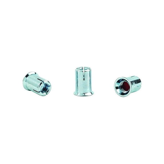 Red Head Drop-In Anchor,1/2 in Dia,Steel,PK100 RX-38