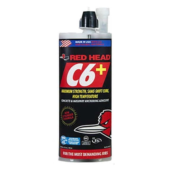 Red Head Epoxy Anchor,Cartridge,2:1 Ratio C6P-15