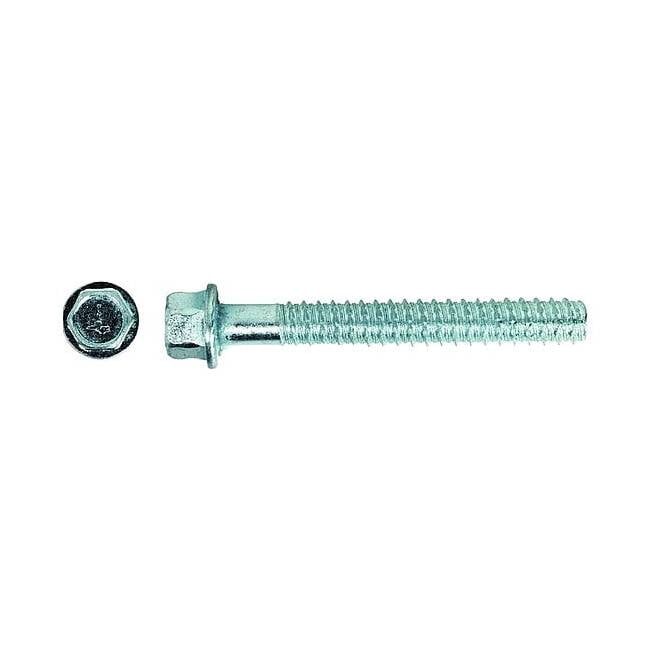 Large Diameter Tapcon Concrete Screw, 3/4" Dia., Hex, 5 1/2 in L, Steel Zinc Plated, 10 PK