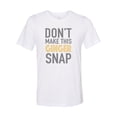 thumbnail image 1 of "Red Head Shirt, Don't Make This Ginger Snap, Ginger Shirt, Unisex, Sublimation T, Soft Bella Tee, Gift For Her, Gift For Red Head, Humor, White, SMALL", 1 of 1