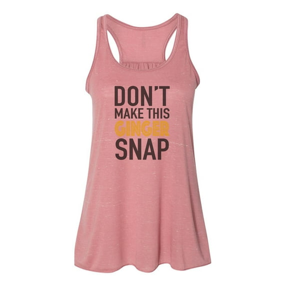 "Red Head Tank, Don't Make This Ginger Snap, Ginger Shirt, Unisex, Sublimation, Soft Bella Tank, Gift For Her, Gift For Red Head, Humor, Mauve Marble, LARGE"