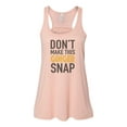 thumbnail image 1 of "Red Head Tank, Don't Make This Ginger Snap, Ginger Shirt, Unisex, Sublimation, Soft Bella Tank, Gift For Her, Gift For Red Head, Humor, Peach, EXTRA SMALL", 1 of 1