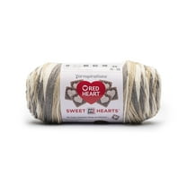 Red Heart® AIO Sweet Hearts™ #4 Worsted (Medium) Acrylic Yarn, Pure Of Heart 8.8oz/250g 440 Yards