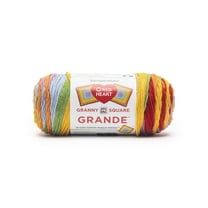 Red Heart® All In One Granny Square Grande™ #4 Worsted (Medium) Acrylic Yarn, Full Spectrum 8.8oz/250g 440 Yards
