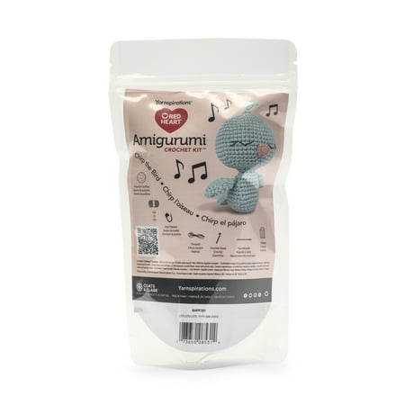 Red Heart Amigurumi Crochet Kit, Chirp the Bird