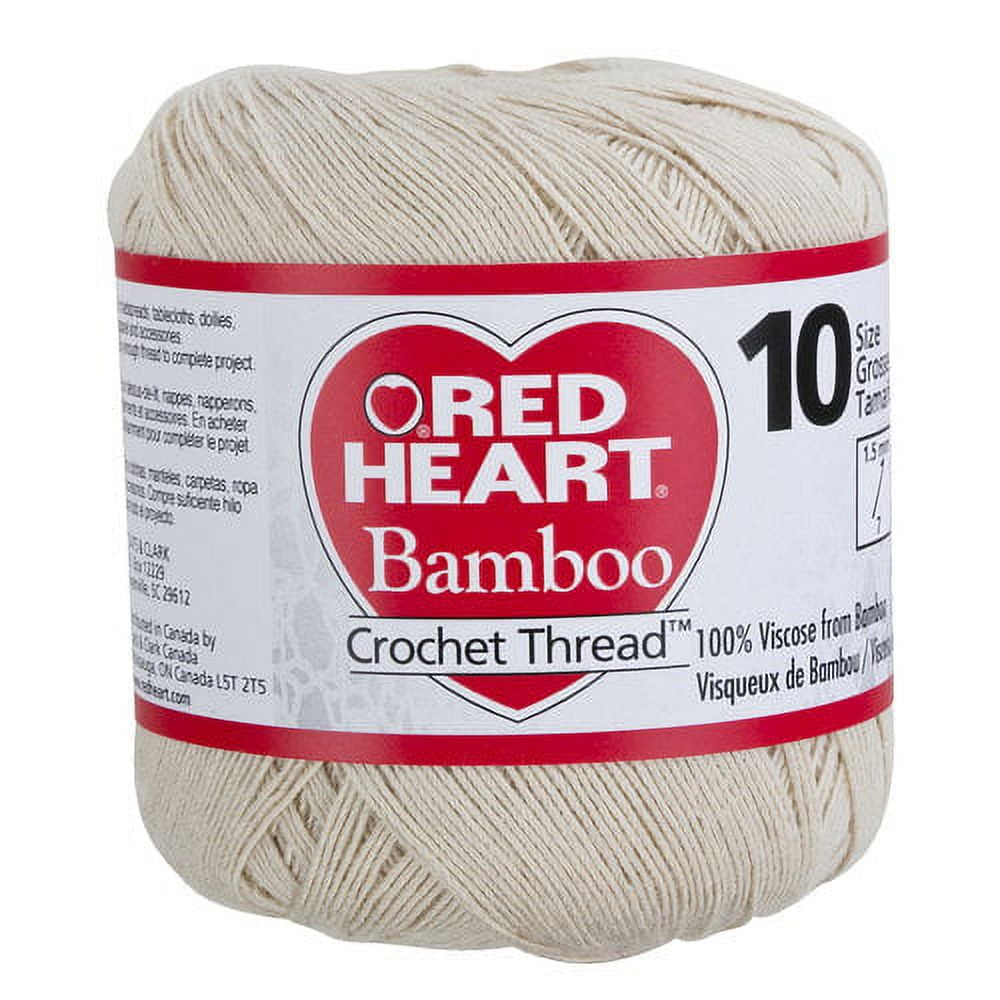 Red Heart Classic Crochet Thread Size 10 Natural
