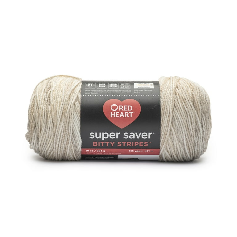 Red Heart Bitty Stripes 283g Moonbeam Rainbow Blurry-Stripe