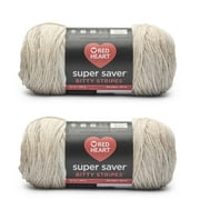 Red Heart® Bitty Stripes™ #4 Medium Acrylic Yarn, 10oz/283g, 515 Yd (2 pk) Moonbeam