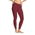 thumbnail image 1 of Red Heart Black Leggings, Heart Yoga Pants, Heart Leggings, 1 of 7