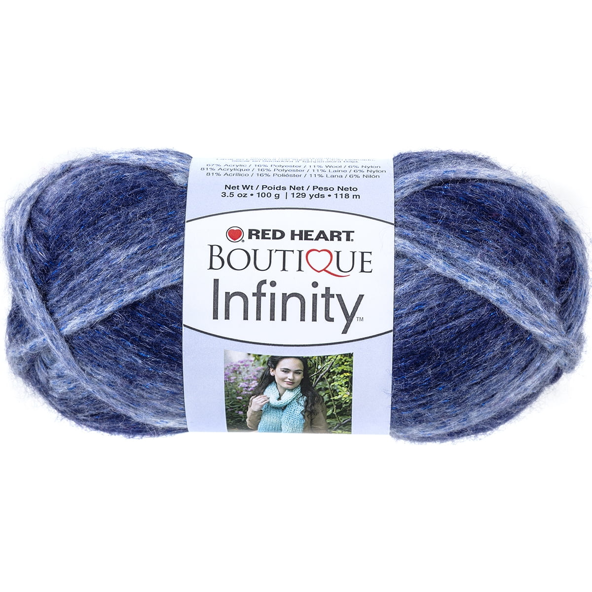 Red Heart Boutique Infinity Yarn,Multi-Color, Acrylic, 100g