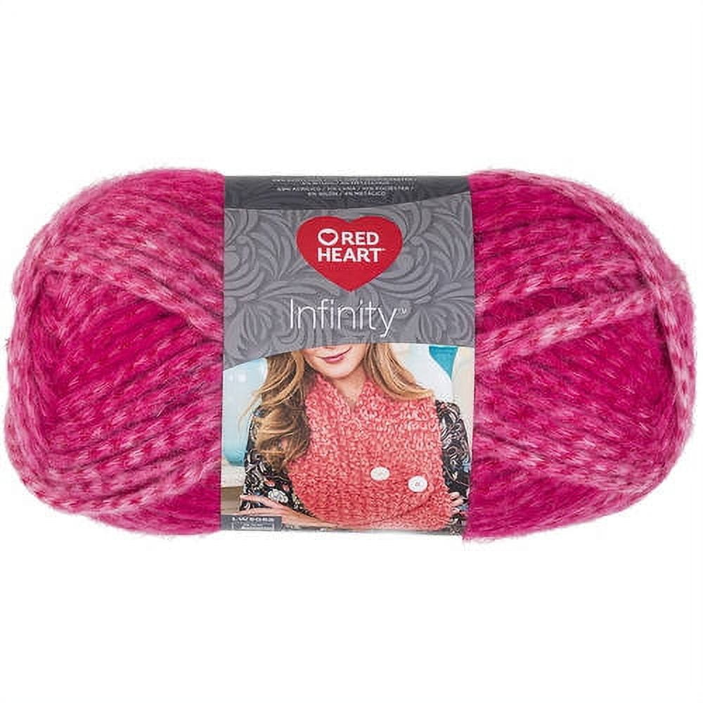 Red Heart Infinity Yarn Soft Ombre Metallic Super Bulky Yarn for