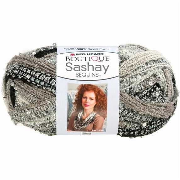 Red Heart Boutique Sashay Sequins Yarn, 20 Yd.