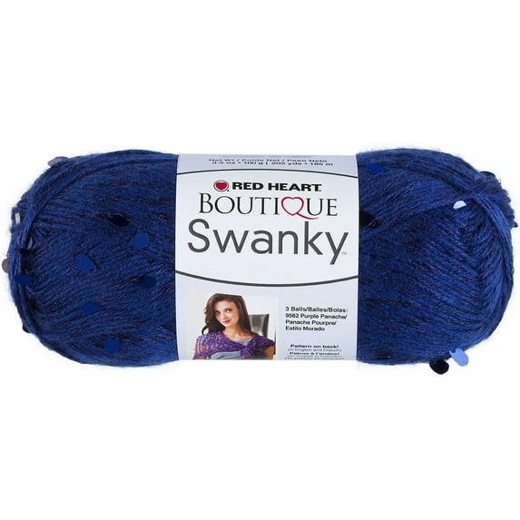 Red Heart Boutique Swanky Yarn-Midnight Blue, Pk 3, Red Heart