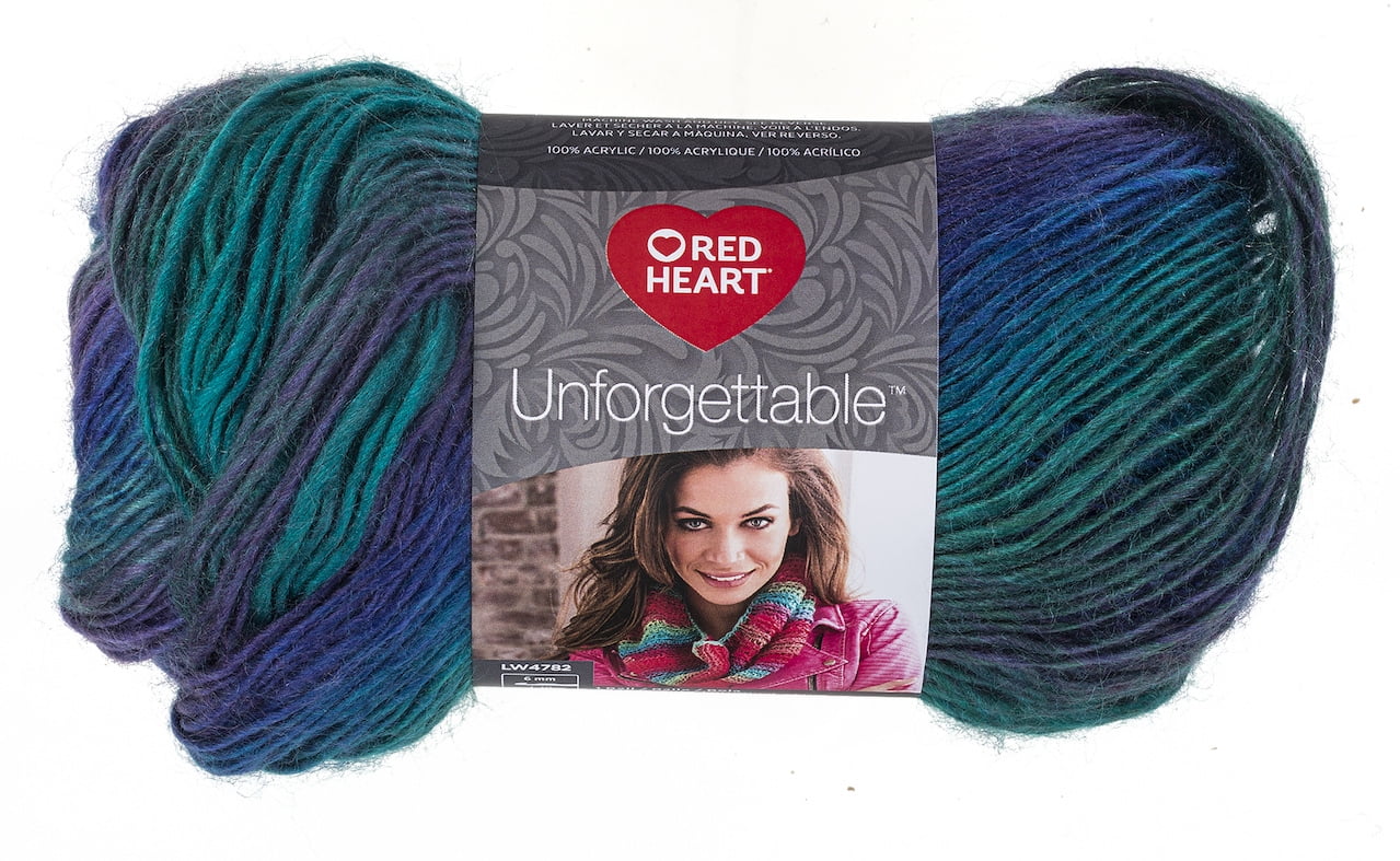 Red Heart Boutique Unforgettable Yarn, Dragonfly, 3.5oz, Medium