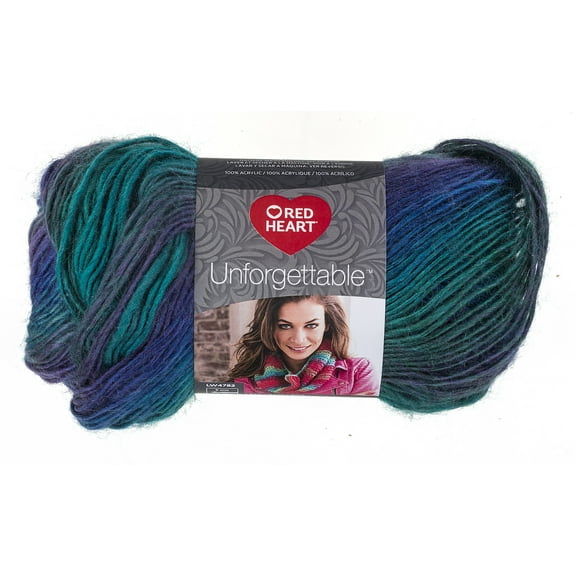 Red Heart Boutique Unforgettable Yarn, Dragonfly, 3.5oz(100g), Medium, Acrylic
