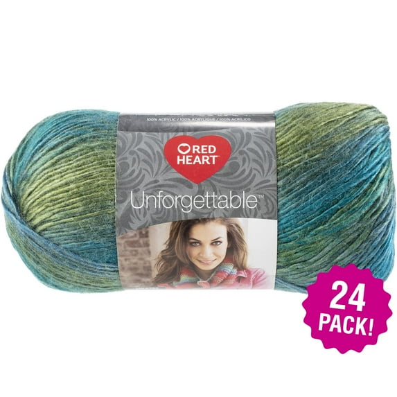 Red Heart Boutique Unforgettable Yarn - Tidal, Multipack of 24