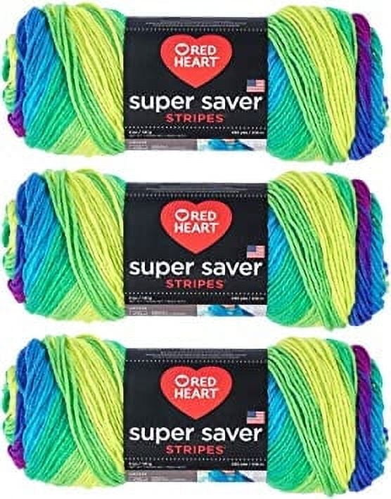Red Heart Bulk Buy Super Saver Yarn (3-Pack) Parrot E300-4968