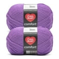 thumbnail image 1 of Red Heart® Comfort® #4 Medium Acrylic Yarn, Amethyst 16oz/454g 867 Yards (2 Pack), 1 of 4