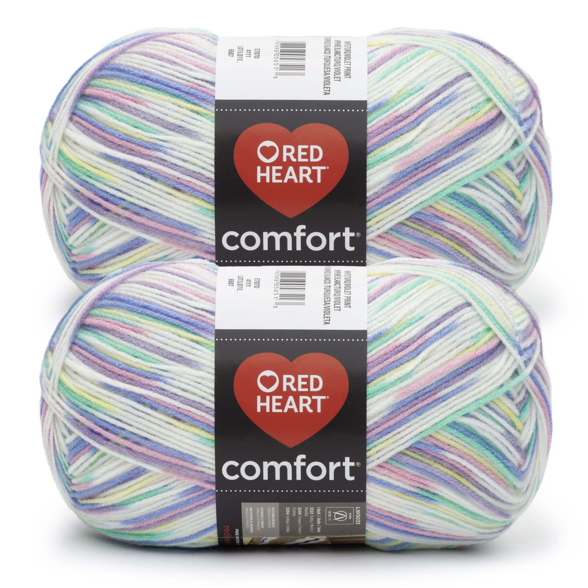 Red Heart® Comfort® #4 Medium Acrylic Yarn, Bambi Print 12oz/340g 649 Yards (2 Pk)